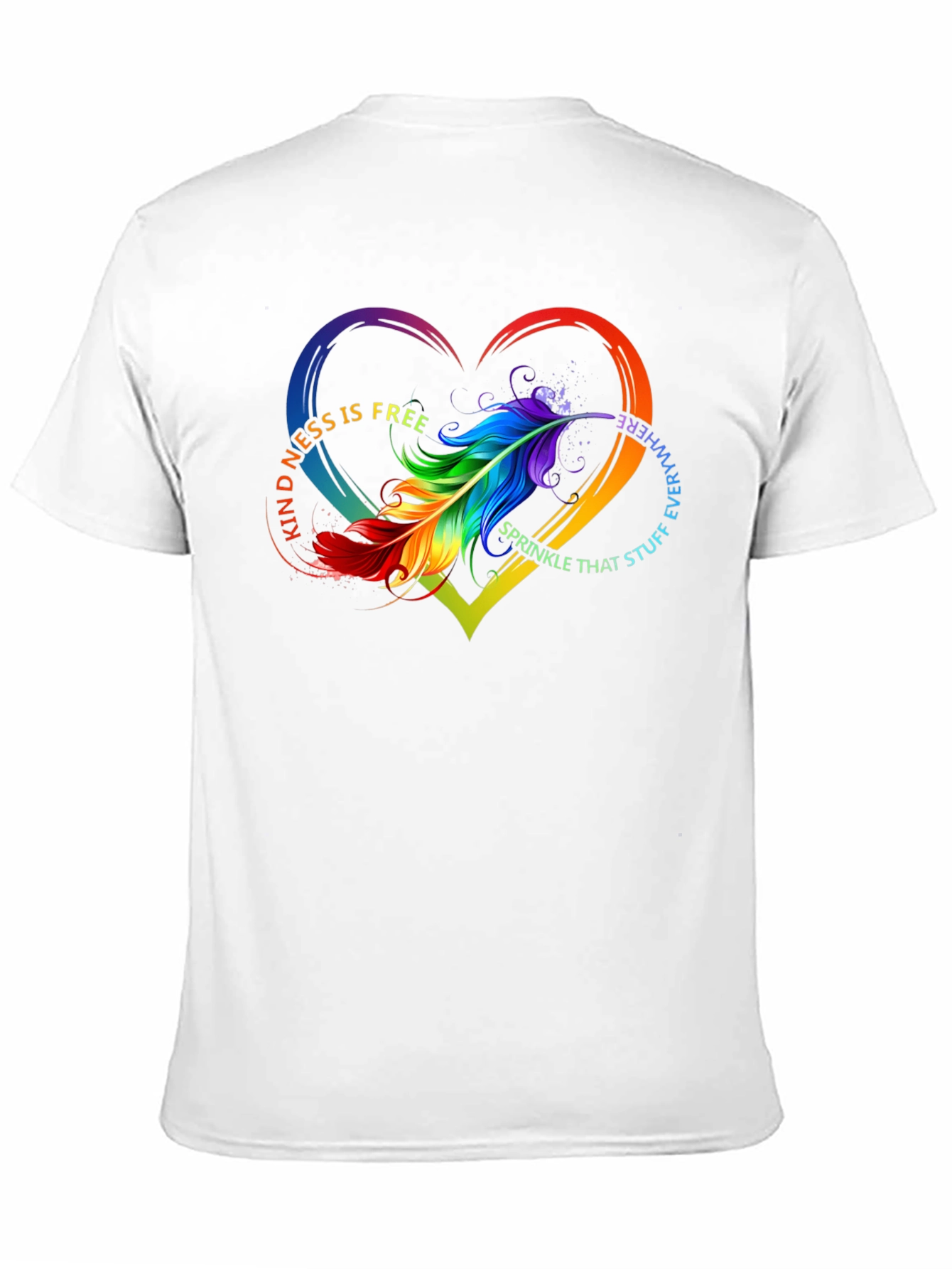 Kindness Feather Heart T-Shirt