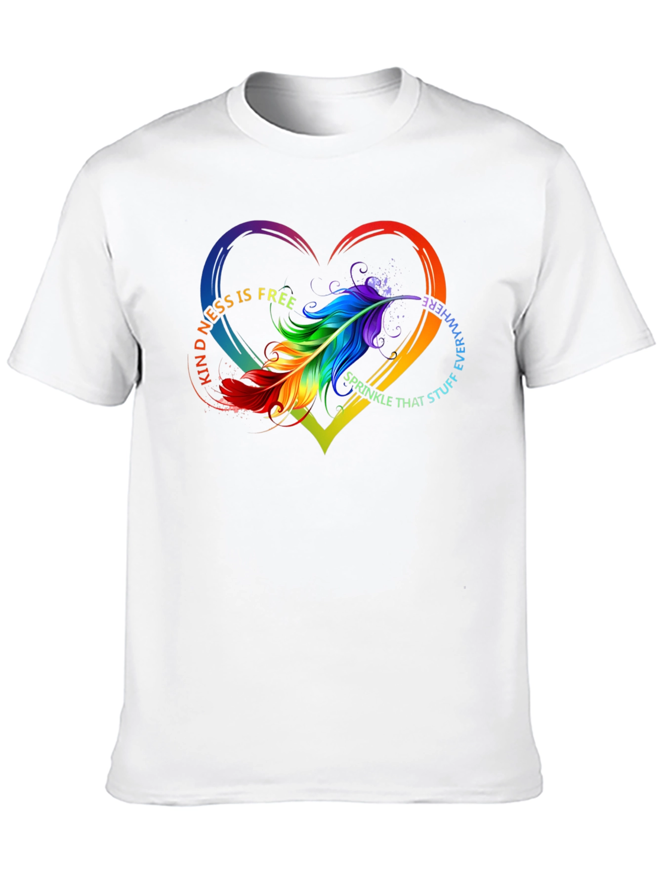 Kindness Feather Heart T-Shirt