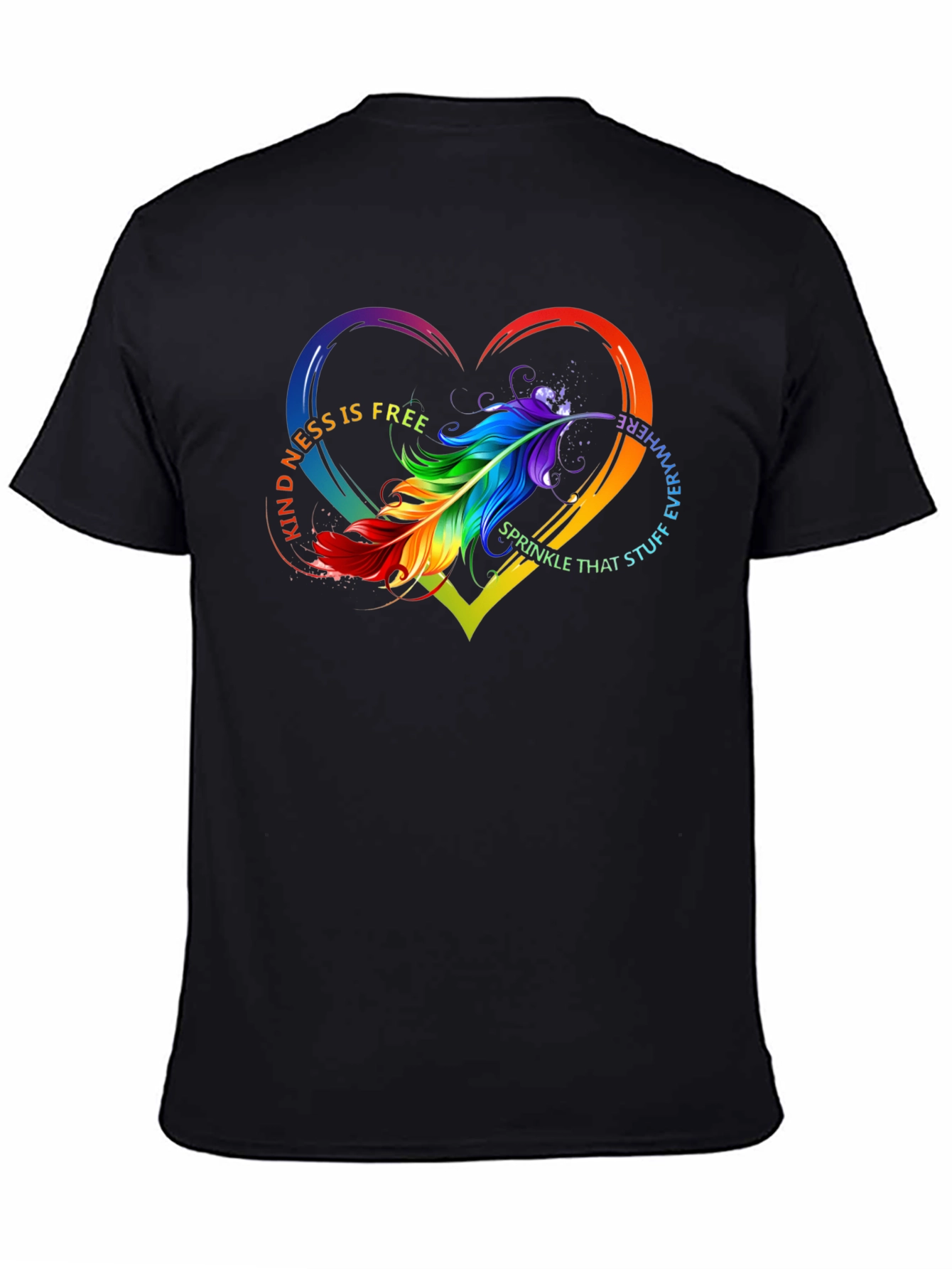 Kindness Feather Heart T-Shirt