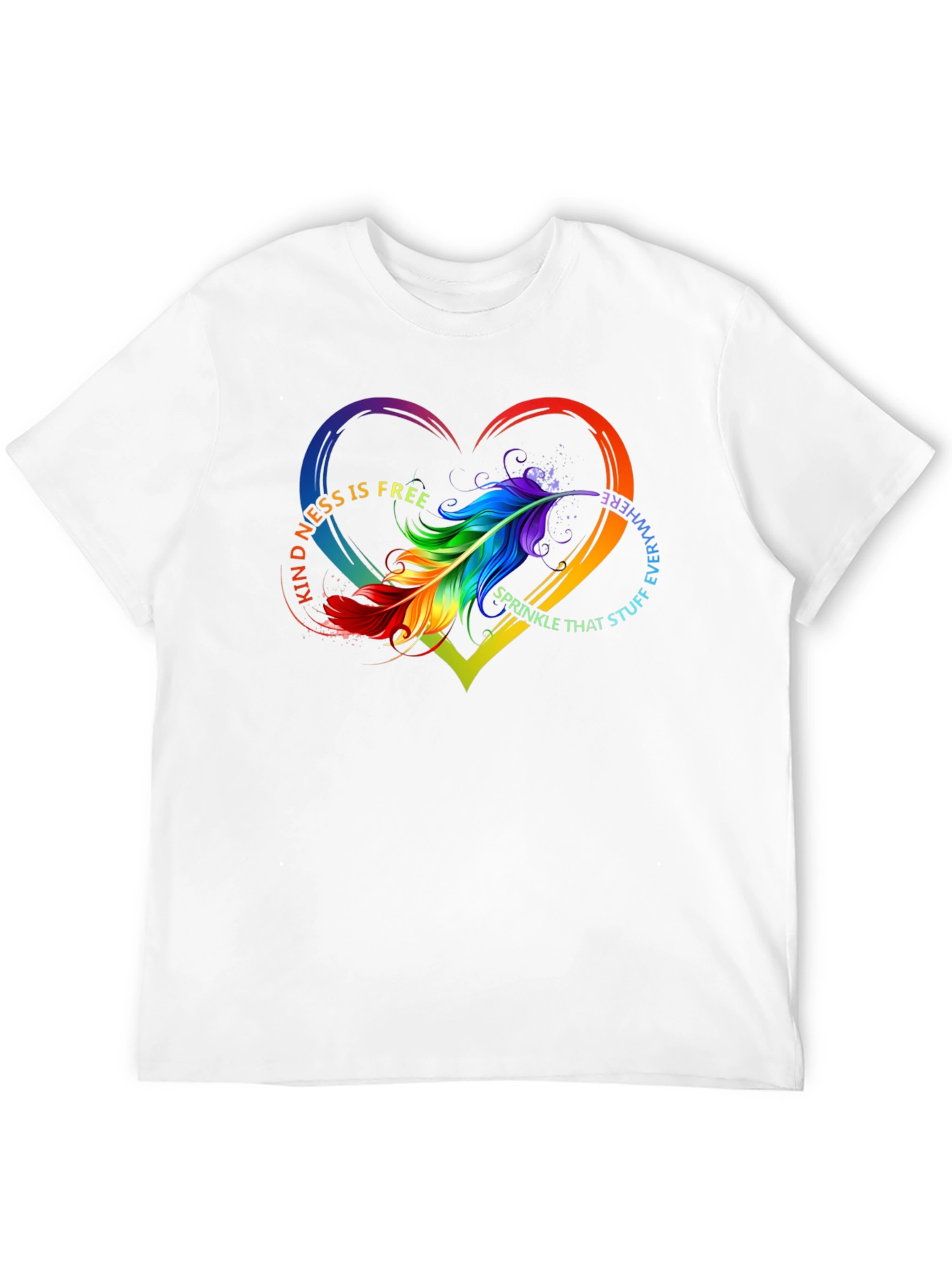 Kindness Feather Heart T-Shirt