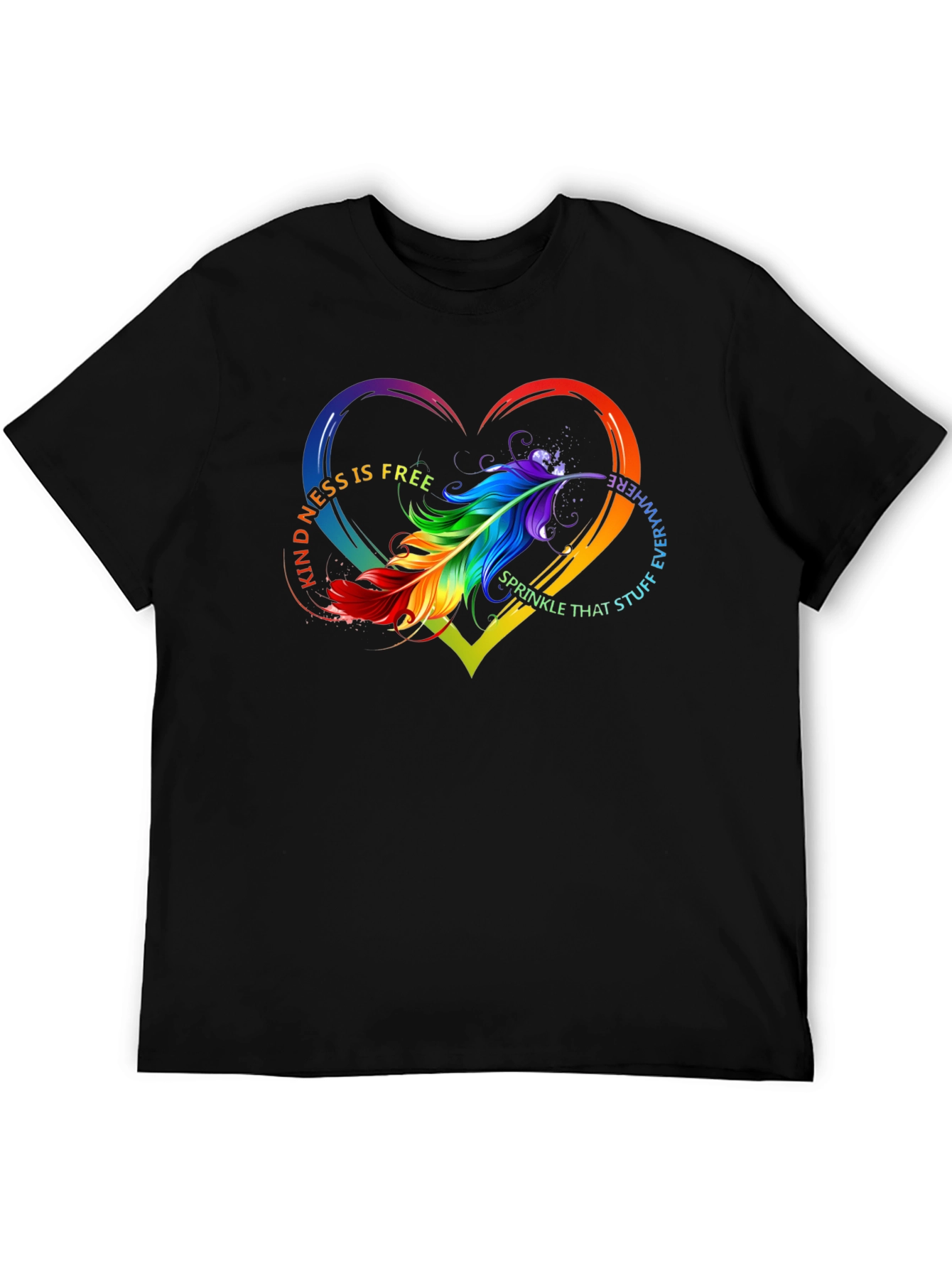 Kindness Feather Heart T-Shirt