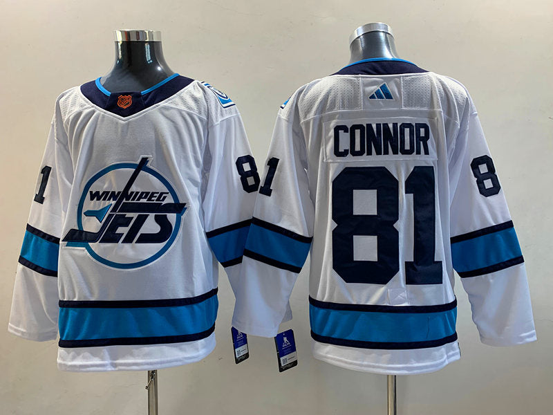 Men's Winnipeg Jets Kyle Connor #81 White Player Jerseys