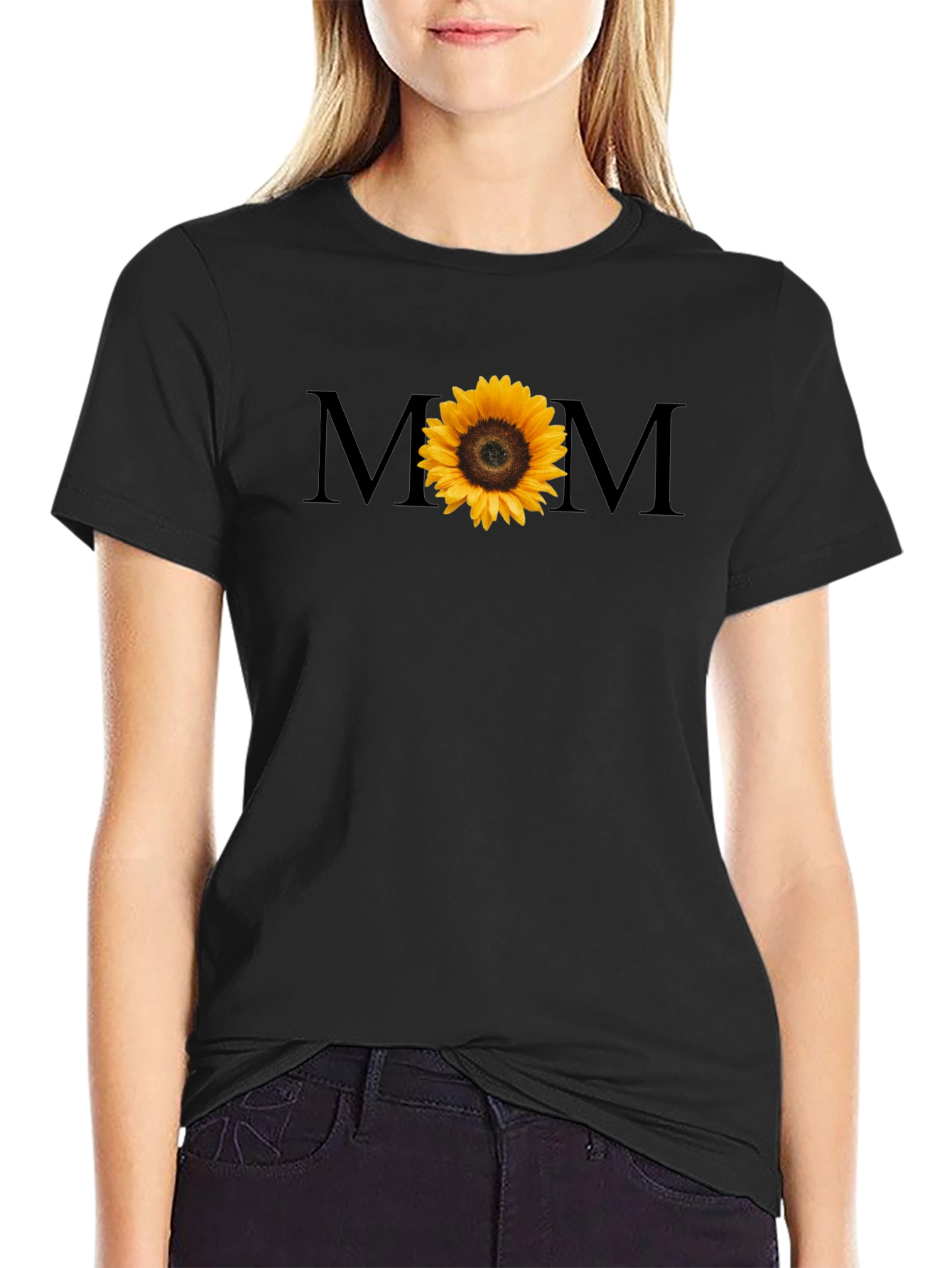 Sunflower Mom Graphic T-Shirt