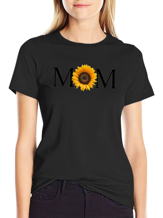 Sunflower Mom Graphic T-Shirt