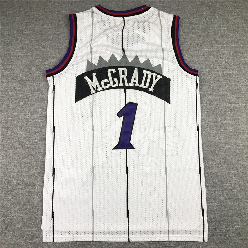 Men's Toronto Raptors Tracy McGrady 1998-99 White Hardwood Classics Swingman Jerseys