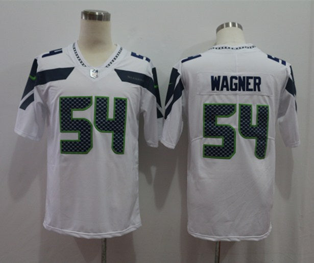 Men's Seattle Seahawks Bobby Wagner #54 White Game Jerseys