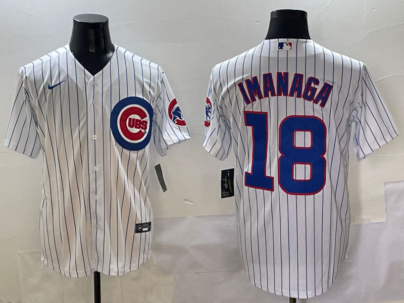 Men's Chicago Cubs Shota Imanaga #18 White Home Replica Player Jerseys