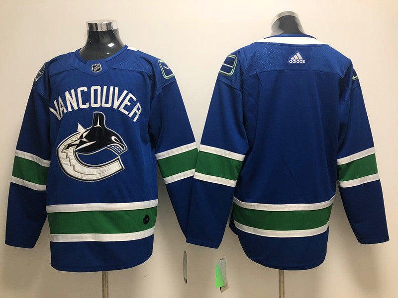 Men's Vancouver Canucks Blue Breakaway Home Blank Jerseys