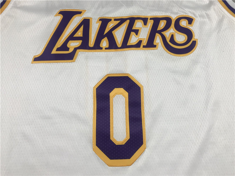 Men's Los Angeles Lakers Russell Westbrook #0 NBA White 2020/21 Swingman Jerseys