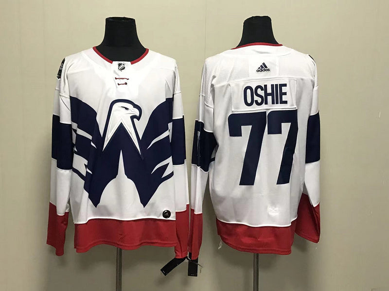 Men's Washington Capitals TJ Oshie #37 White 2023 NHL Stadium Series Player Jerseys