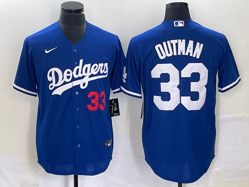 Men's Los Angeles Dodgers James Outman #33 Royal Replica Player Jerseys