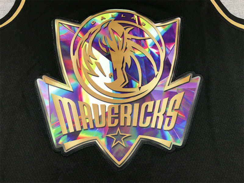 Men's Dallas Mavericks Luka Doncic #77 Black Swingman Player Jerseys