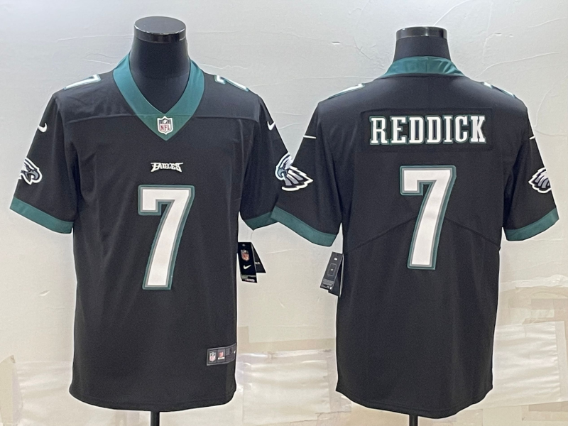 Men's Philadelphia Eagles Haason Reddick #7 Black Game Jerseys