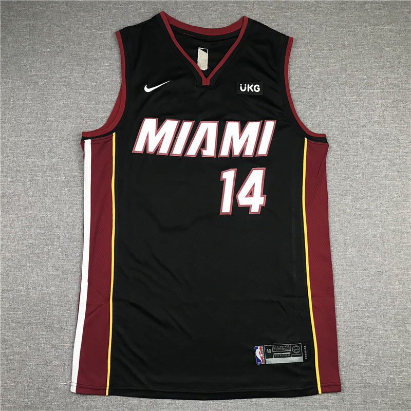Men's Miami Heat Tyler Herro #14 Black 2022/23 Fast Break Replica Jerseys - Icon Edition
