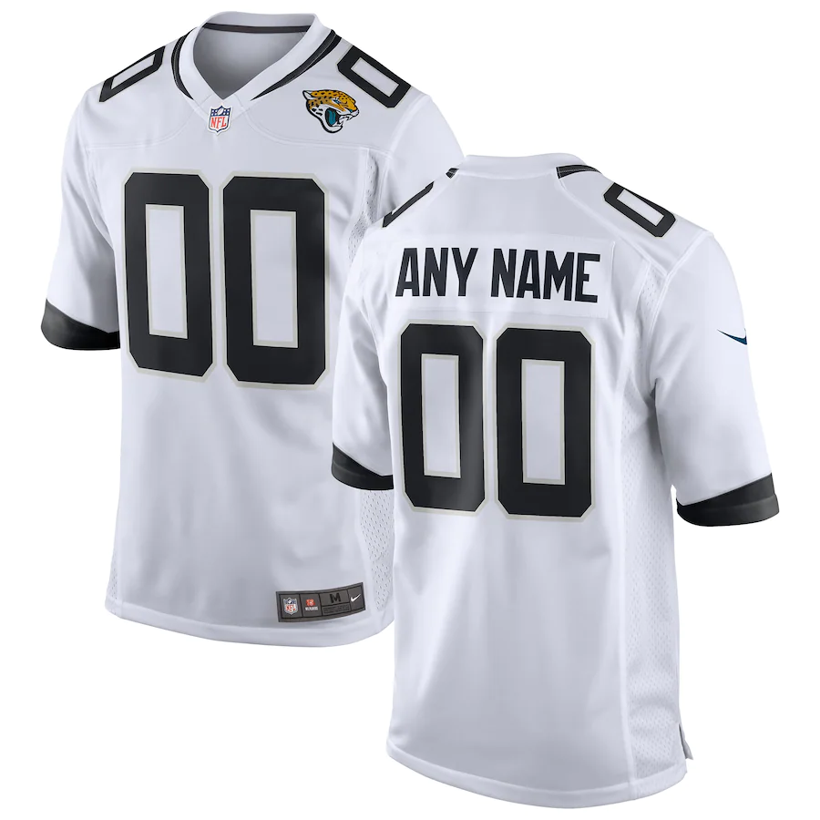 Custom1 Jacksonville Jaguars White Game Jerseys