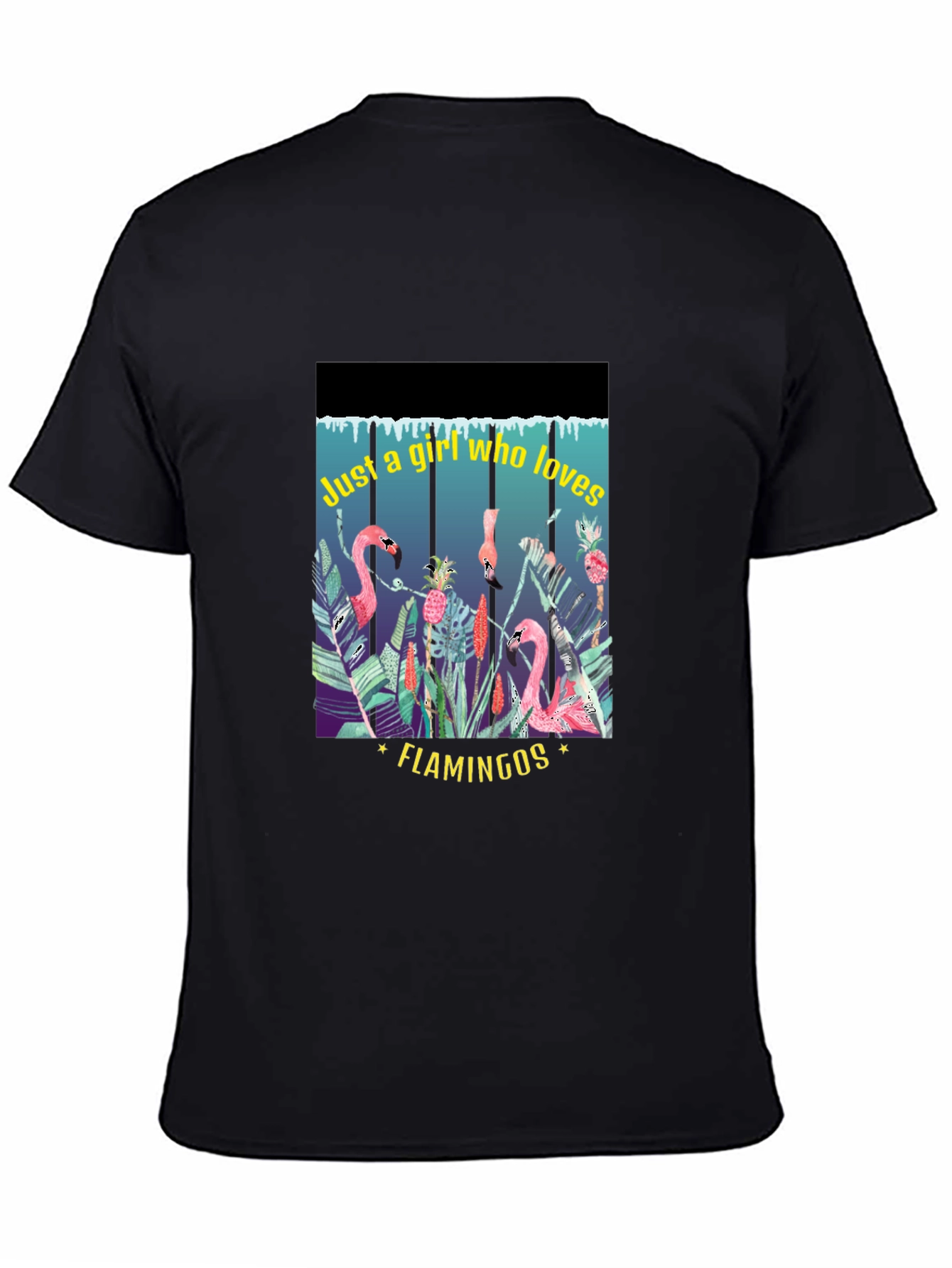 Tropical Flamingo Lover T-Shirt - Womens Graphic Tee