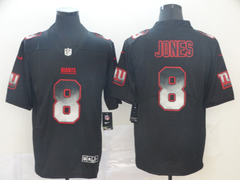 Men's New York Giants #8 Daniel Jones Black Game Jerseys