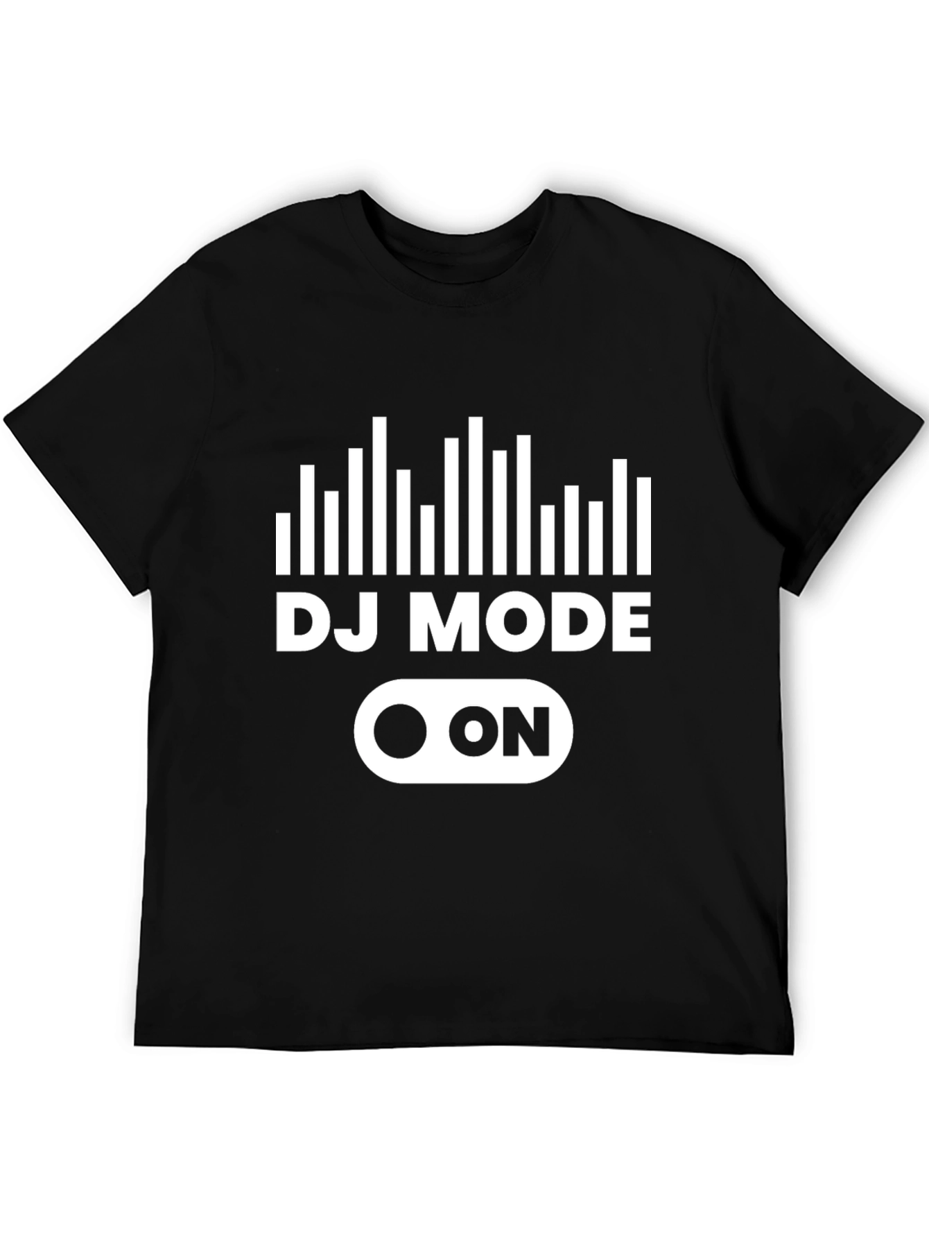 DJ Mode On T-Shirt - Black Graphic Tee