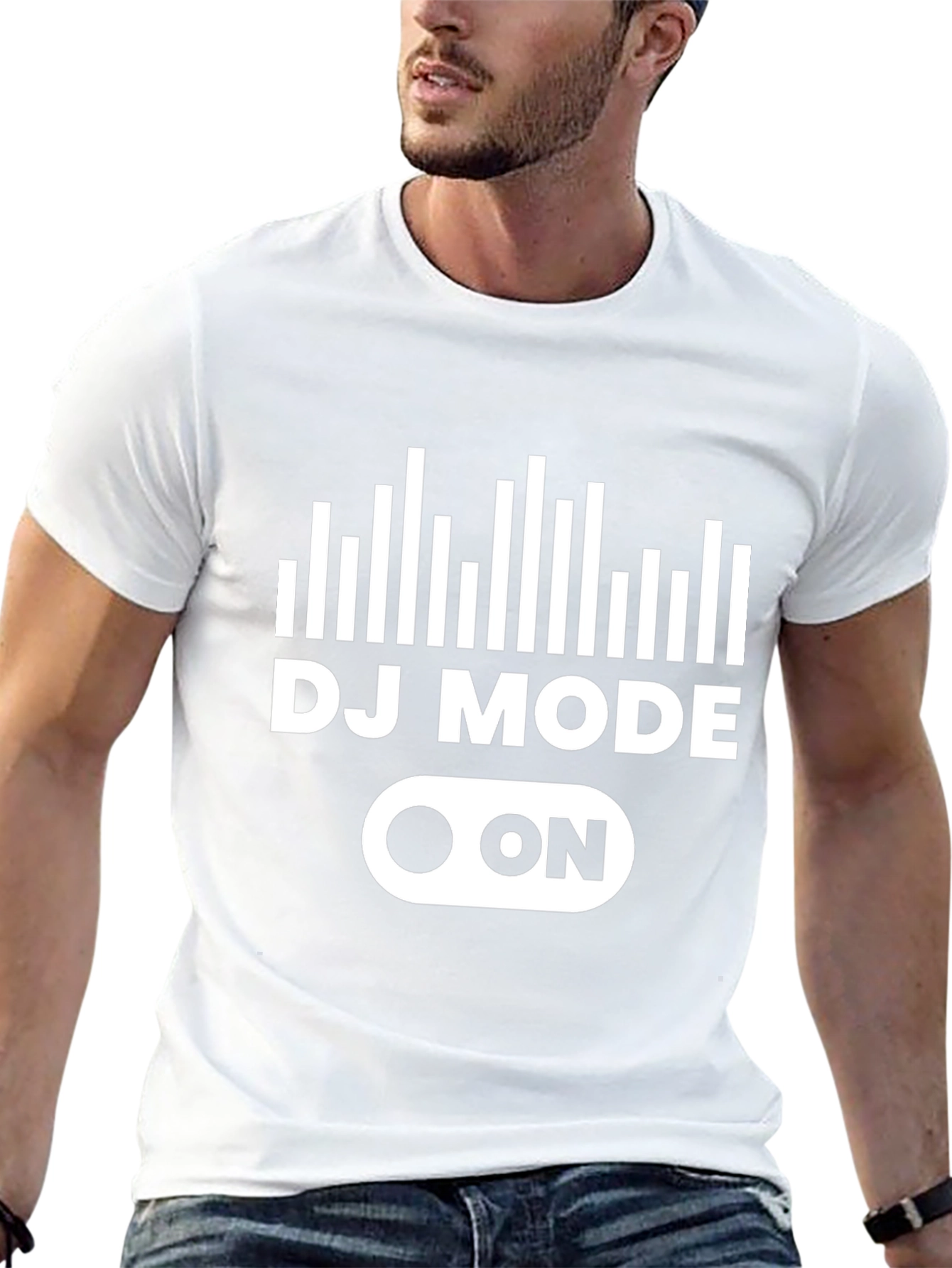 DJ Mode On T-Shirt - Black Graphic Tee