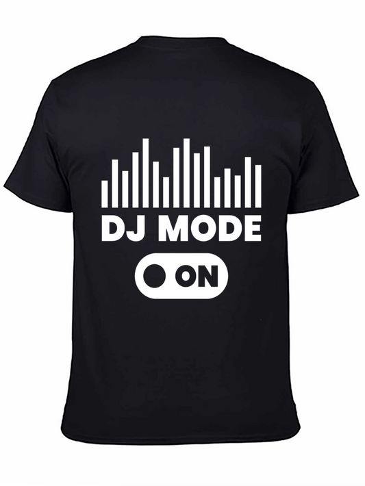 DJ Mode On T-Shirt - Black Graphic Tee