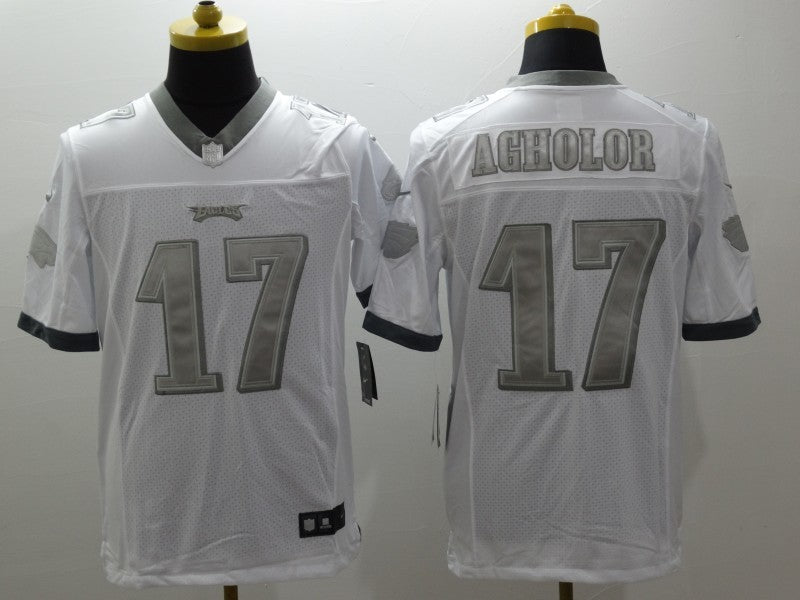 Men's Philadelphia Eagles Nelson Agholor #17 White Game Jerseys
