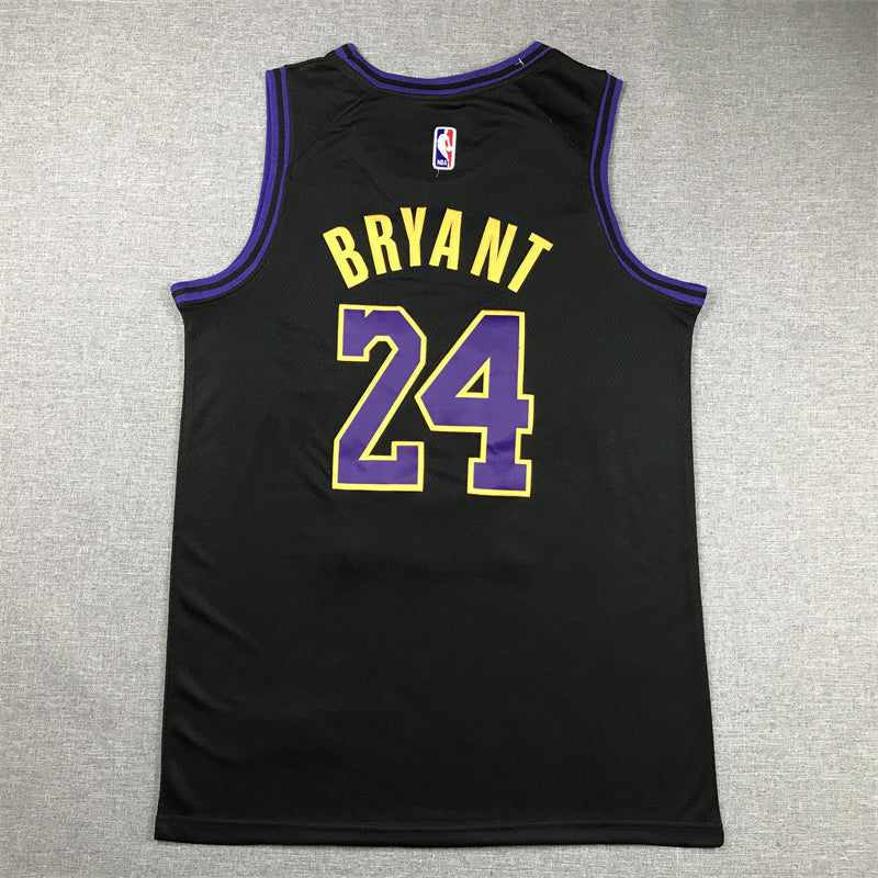 Men's Los Angeles Lakers Kobe Bryant #24 Black 2023/24 Swingman Jerseys - City Edition