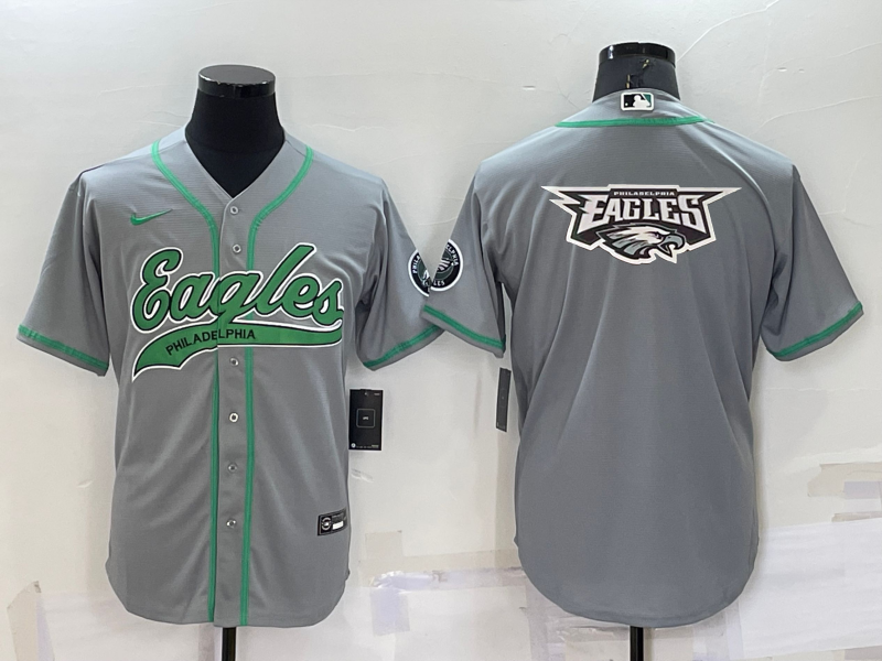 Men's Philadelphia Eagles Gray Game Jerseys