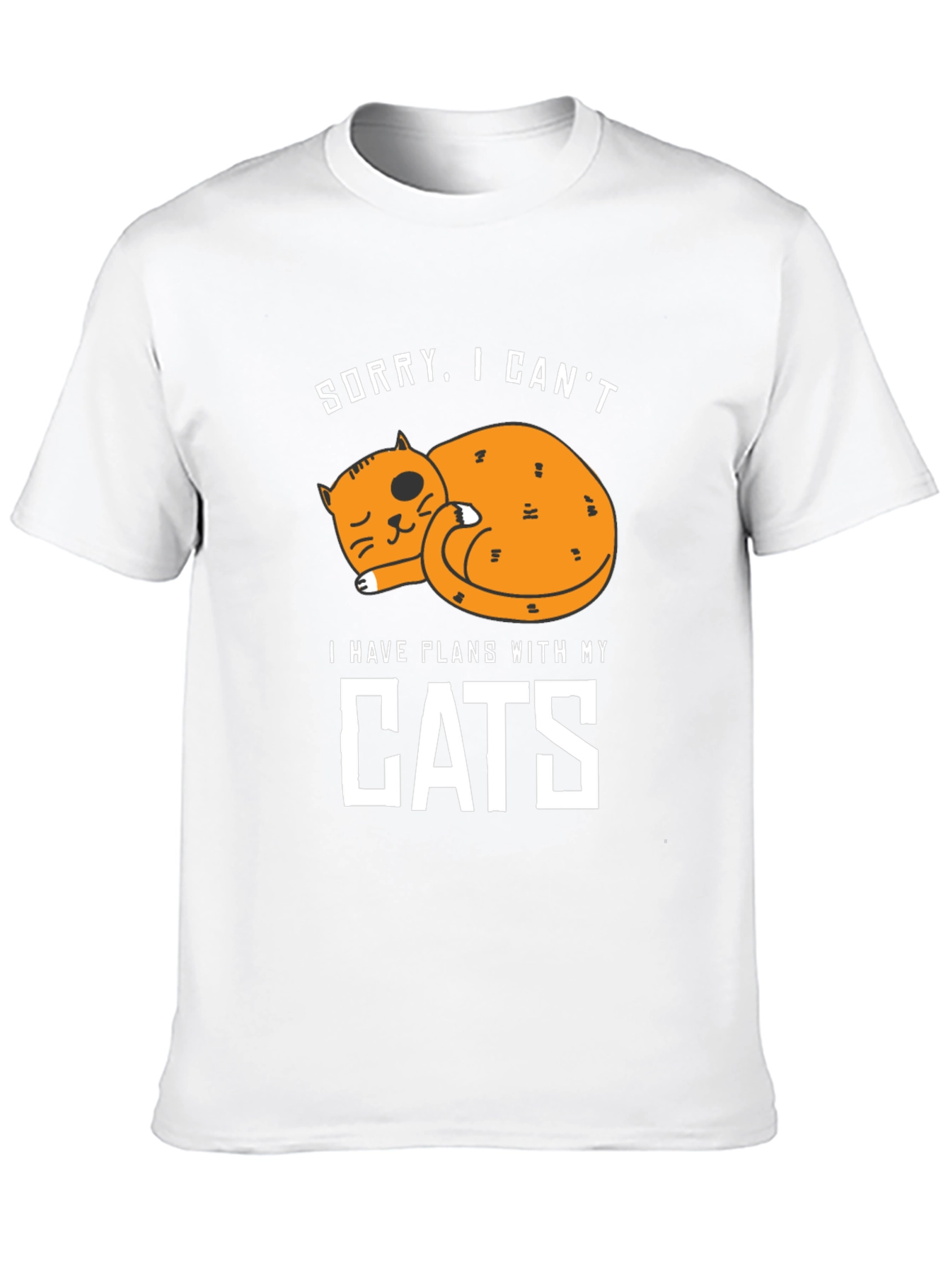 Sorry I Cant. Cat Lover Graphic Tee