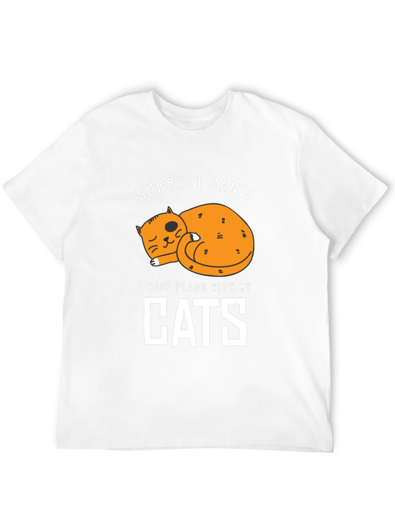 Sorry I Cant. Cat Lover Graphic Tee
