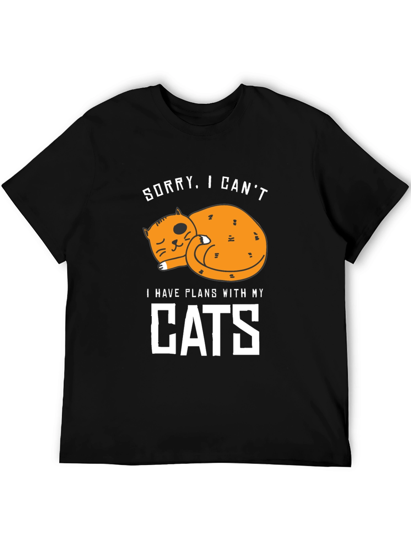 Sorry I Cant. Cat Lover Graphic Tee