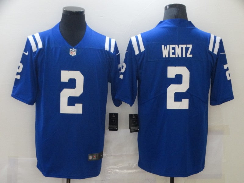 Men's Indianapolis Colts Carson Wentz #2 Blue Game Jerseys