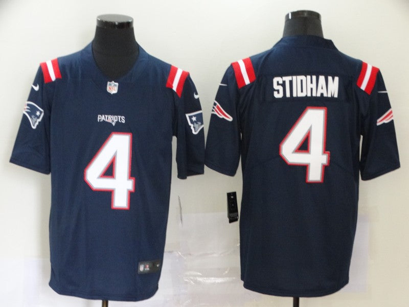 Men's New England Patriots Jarrett Stidham #4 Navy Game Jerseys