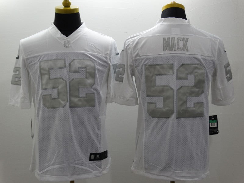 Men's Las Vegas Raiders Khalil Mack #52 White Game Jerseys