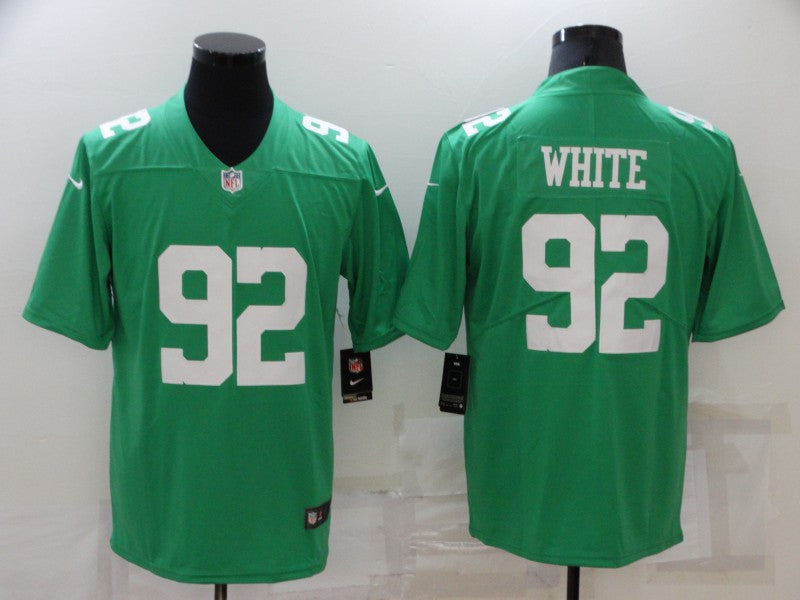 Men's Philadelphia Eagles Reggie White #92 Green Game Jerseys
