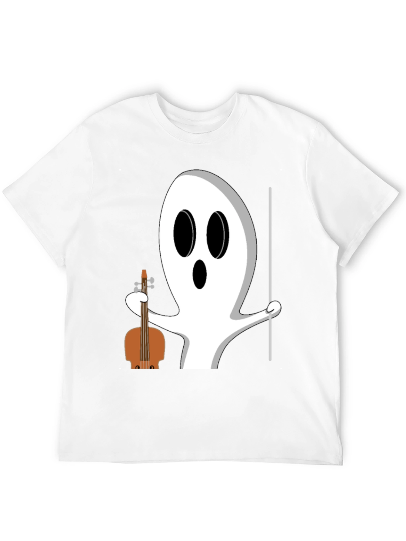 Ghost Musician T-Shirt - Halloween Funny Tee