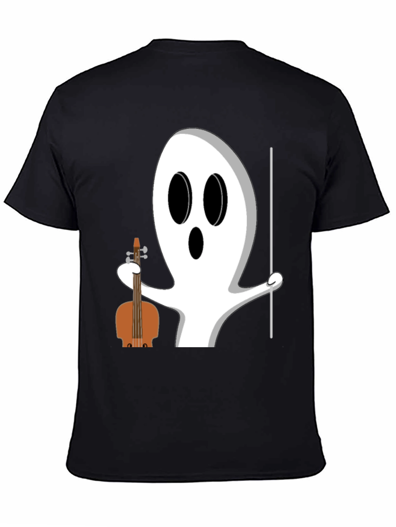Ghost Musician T-Shirt - Halloween Funny Tee