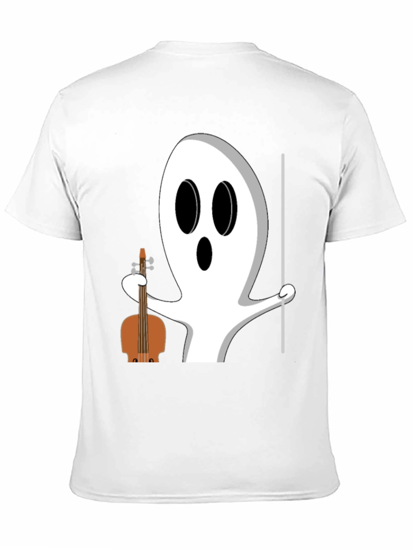 Ghost Musician T-Shirt - Halloween Funny Tee