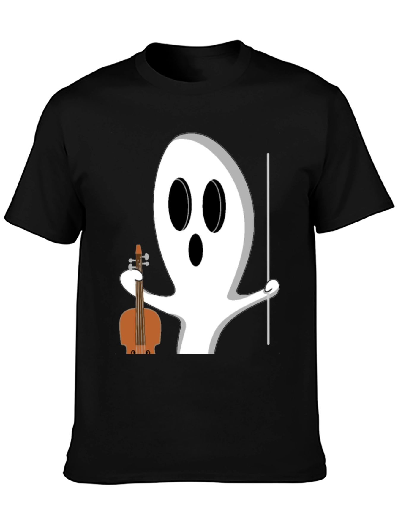 Ghost Musician T-Shirt - Halloween Funny Tee
