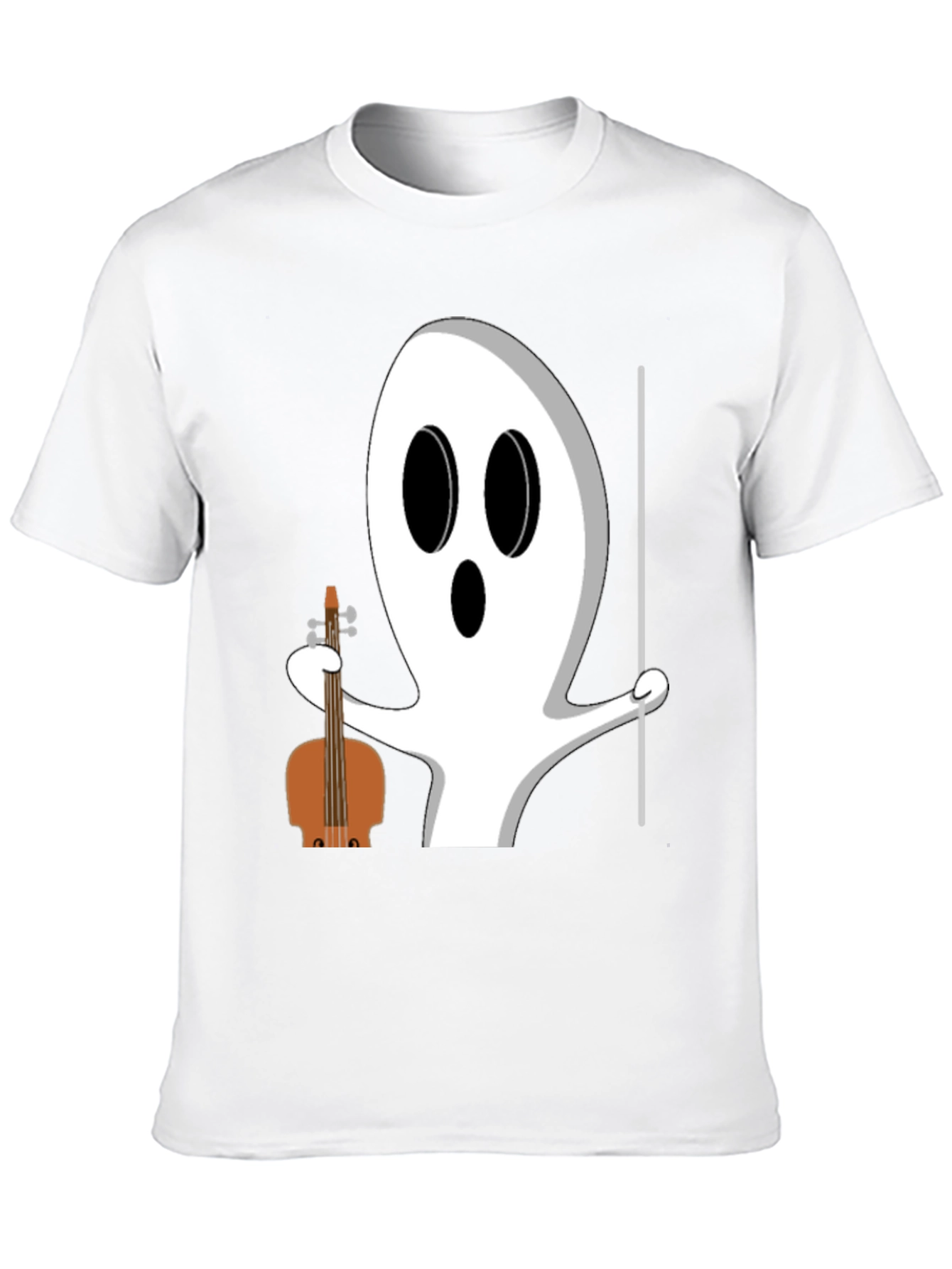 Ghost Musician T-Shirt - Halloween Funny Tee