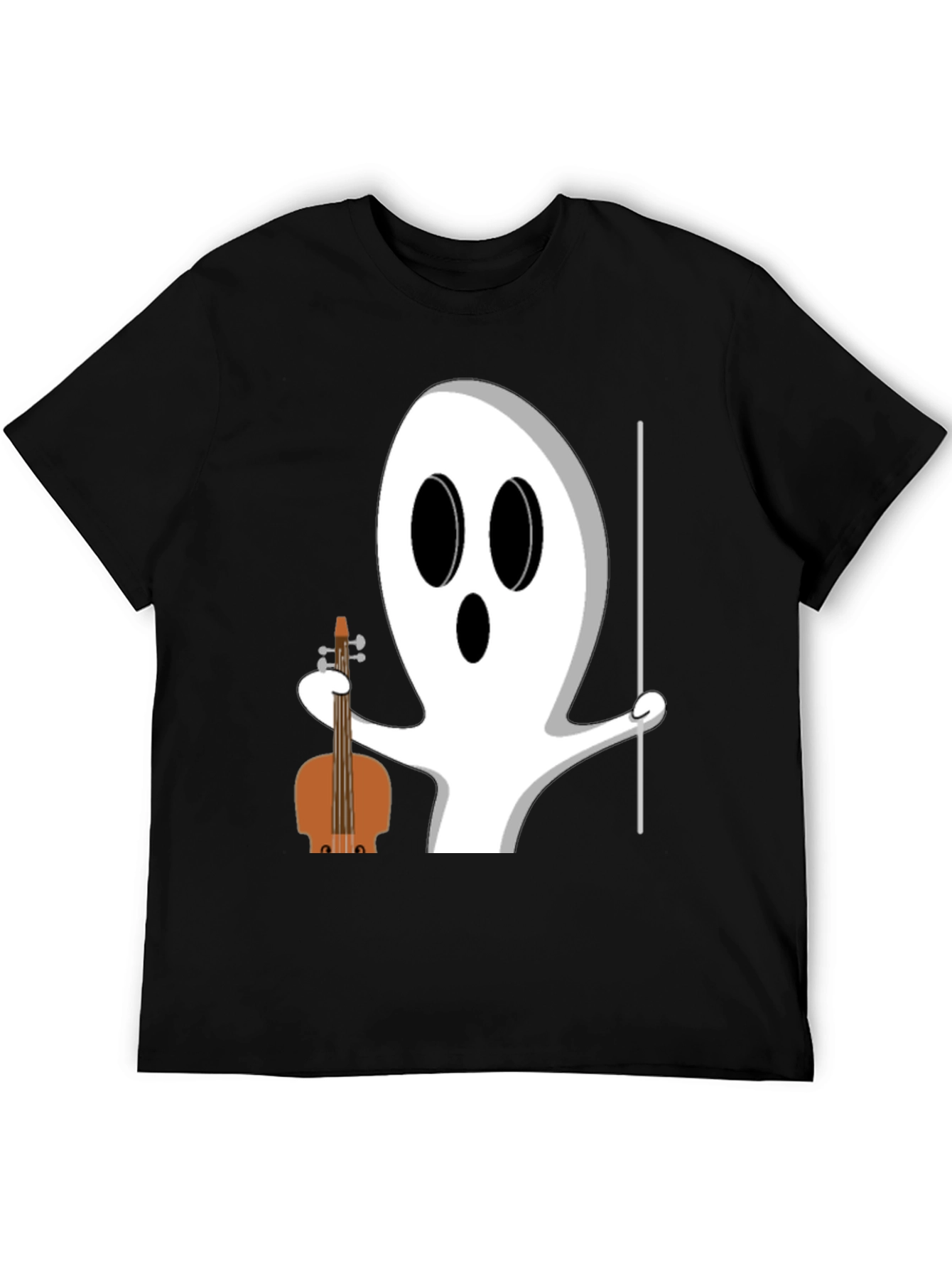 Ghost Musician T-Shirt - Halloween Funny Tee