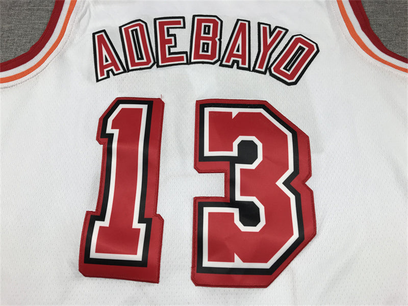 Men's Miami Heat Bam Adebayo #13 White 2022/23 Swingman Jerseys - Classic Edition