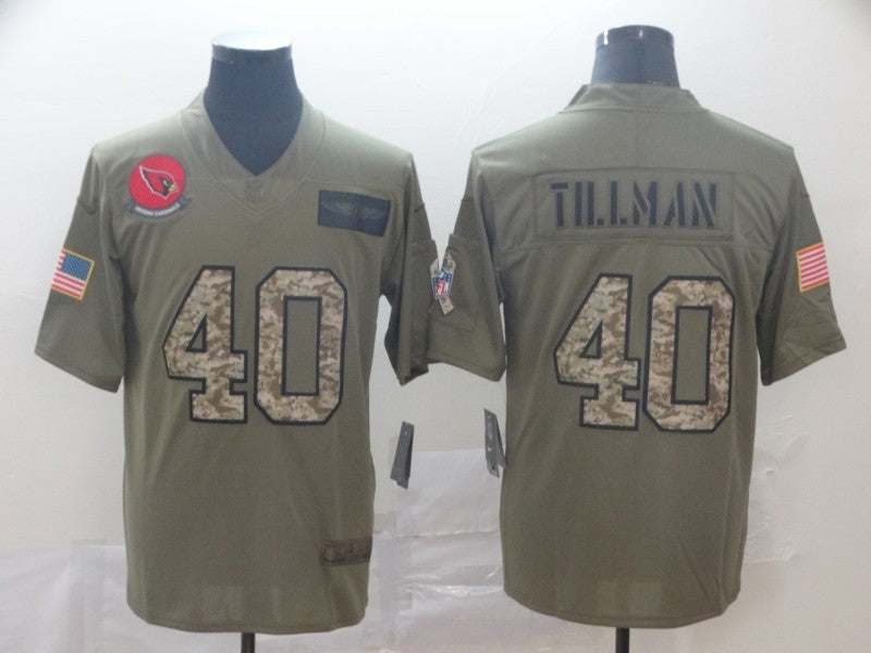 Men's Arizona Cardinals Pat Tillman #40 Brown Alternate Game Jerseys