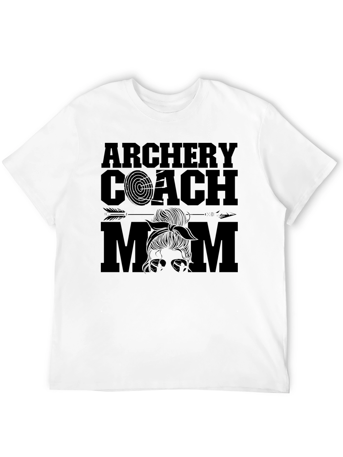 Archery Coach Mom Graphic T-Shirt