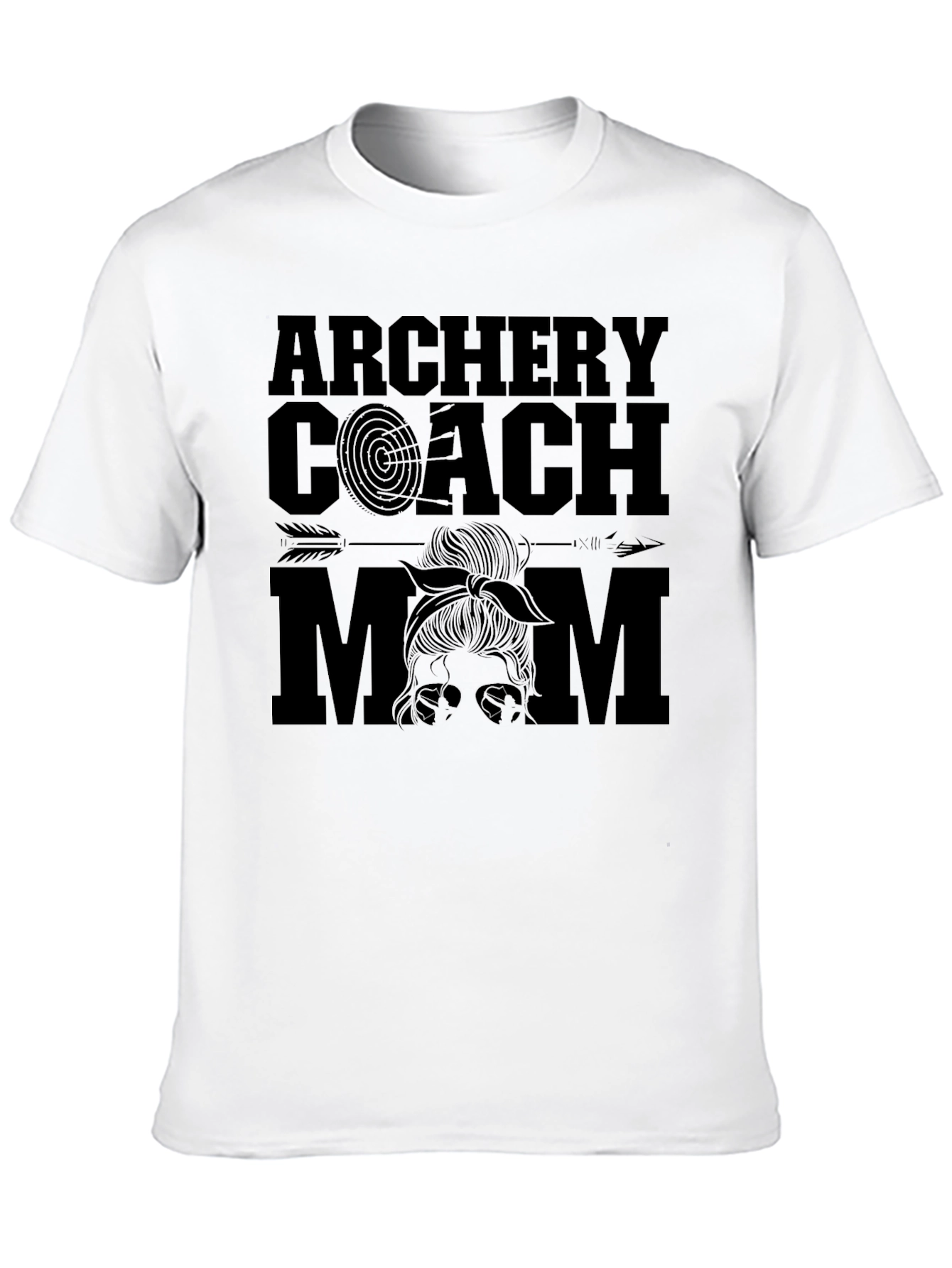 Archery Coach Mom Graphic T-Shirt