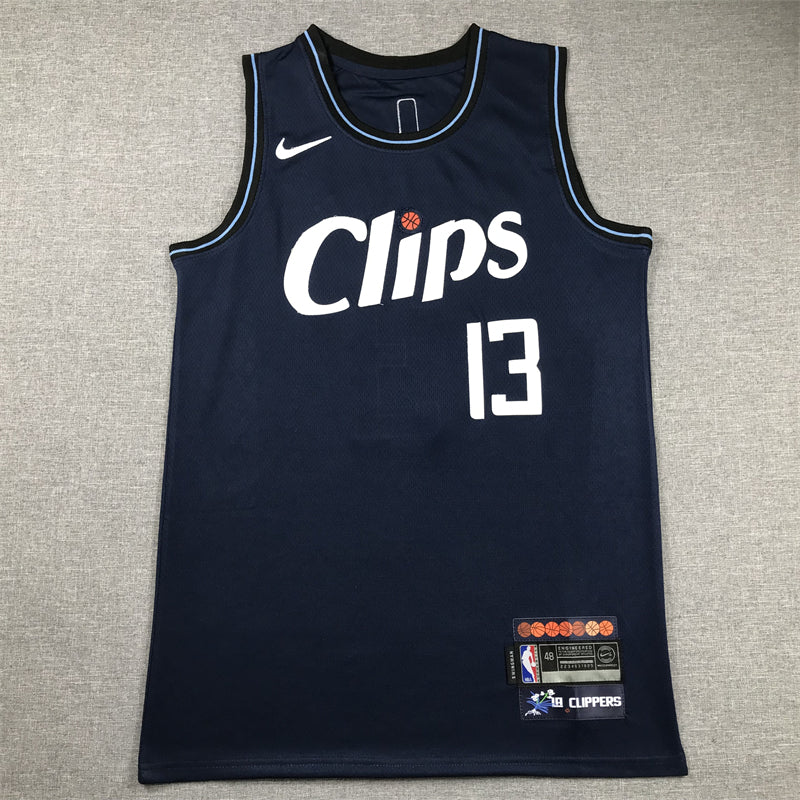 Men's LA Clippers Paul George #13 Navy 2023/24 Swingman Jerseys - City Edition