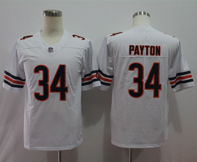 Men's Chicago Bears Walter Payton #34 White Player Game Jerseys