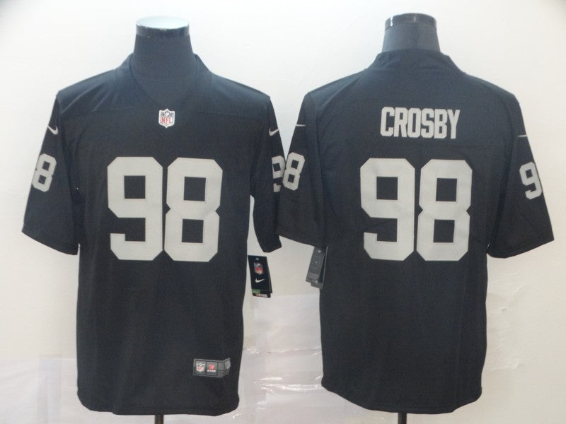 Men's Las Vegas Raiders Maxx Crosby #98 Black Game Player Jerseys