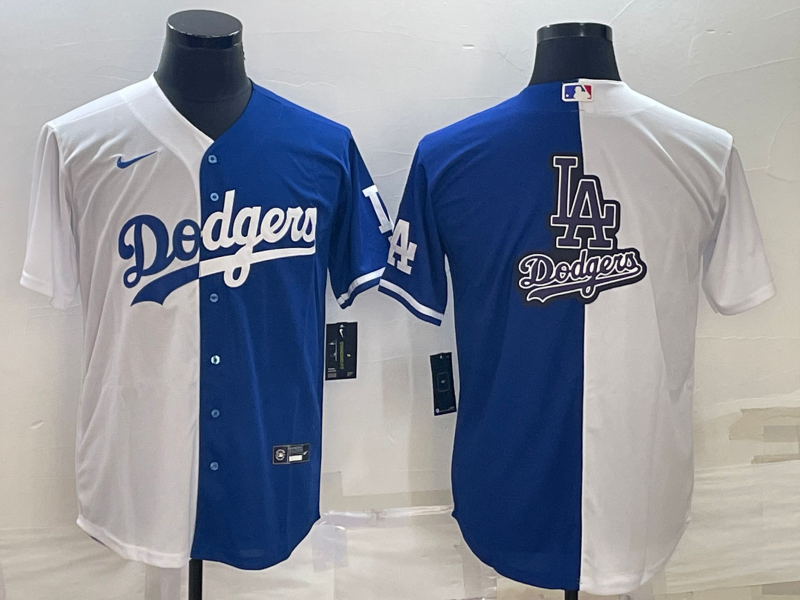Men's Los Angeles Dodgers White/Blue Replica Player Jerseys