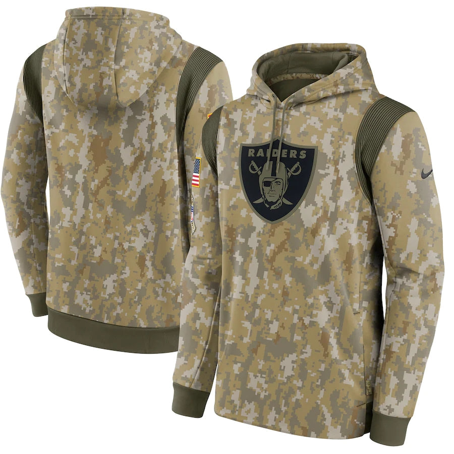 Men's Las Vegas Raiders NFL 2021 Salute to Service Hoodie2 Camouflage
