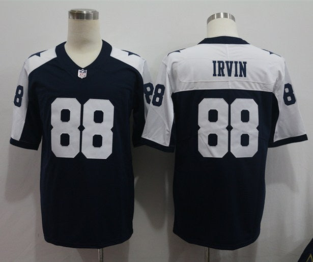 Men's Dallas Cowboys Michael Irvin #88 Navy Alternate Custom1 Game Jerseys